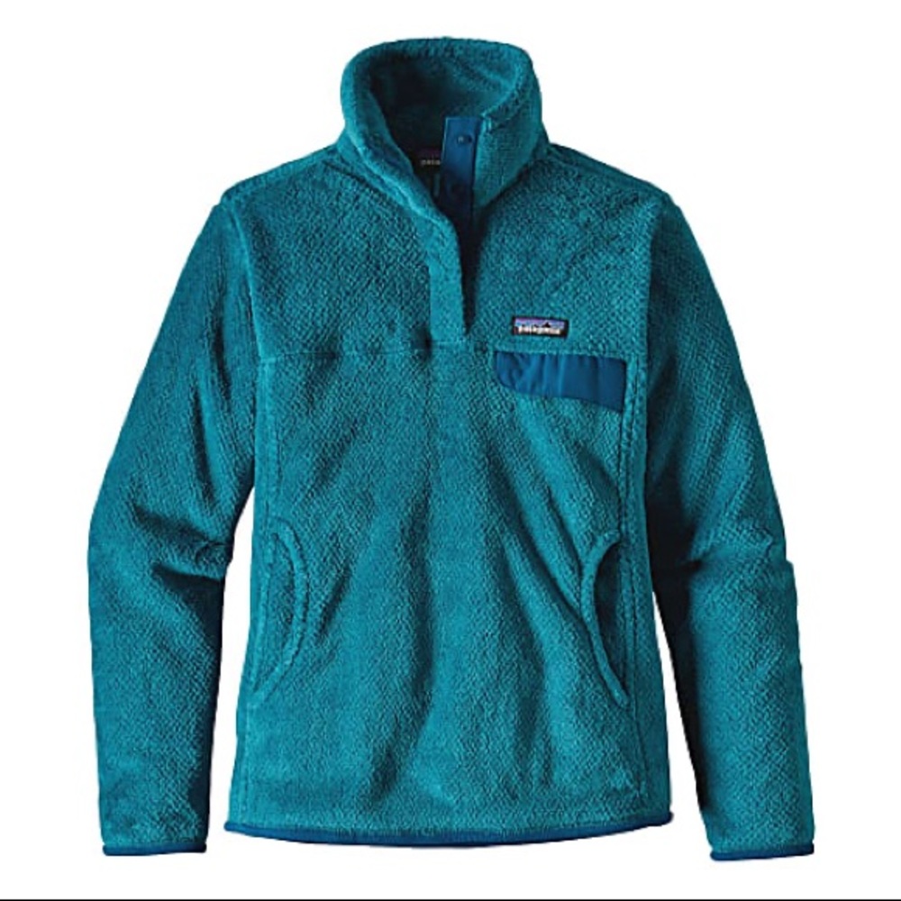 Patagonia Teal Re Tool Snap T Pullover Jacket Size Medium